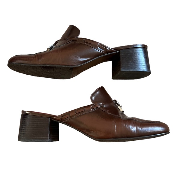 Lauren Ralph Lauren Rosemary Leather Slip-on Mules | Women's 7.5B - Picture 4 of 8